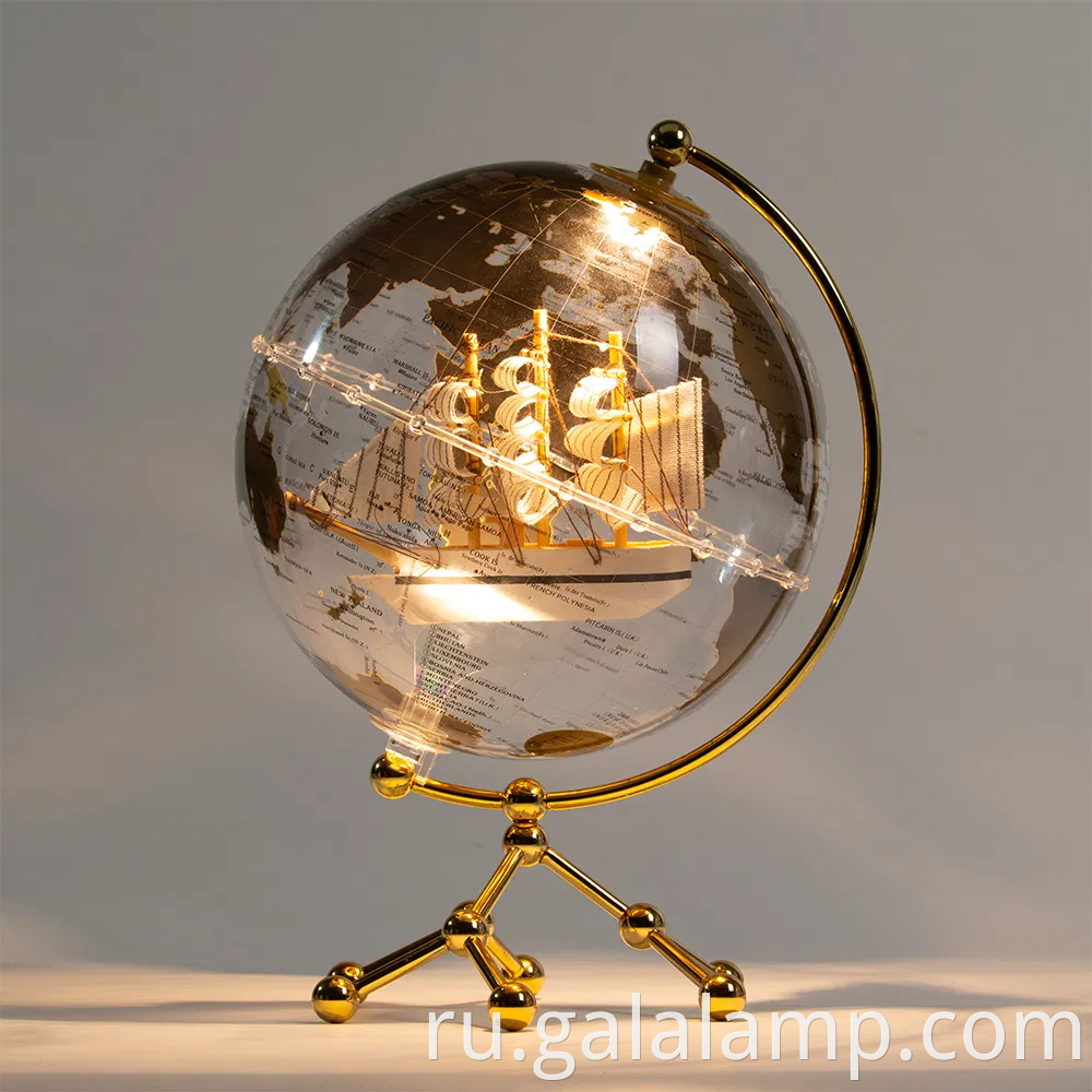 Стильная 8-дюймовая лампа мира для дома и офиса Dé Cor